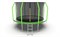 Батут EVO JUMP Cosmo 12ft Green с внутренней сеткой и лестницей диаметр 12ft зеленый - фото 34556