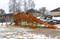 Детская деревянная зимняя горка IgraGrad Snow Fox 5,9 м + Панда Фани Грайд - фото 53099