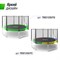 Батут UNIX Line Simple 12 ft (366 см) с внешней защитной сеткой, цветной - фото 56162