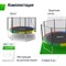Батут UNIX Line Simple 12 ft (366 см) с внешней защитной сеткой, цветной - фото 56164