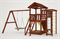 Детская площадка Савушка Мастер 3 с качелями Гнездо 1 метр (Махагон) - фото 58090