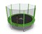 Батут DFC Trampoline Fitness с сеткой 12ft Светло-зелёный - фото 59760