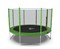 Батут DFC Trampoline Fitness с сеткой 12ft Светло-зелёный - фото 59762