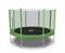 Батут DFC Trampoline Fitness с сеткой 12ft Светло-зелёный - фото 59763