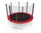 Батут с сеткой DFC PELPO 12ft с лестницей, RED - фото 59785