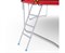 Батут с сеткой DFC PELPO 12ft с лестницей, RED - фото 59792
