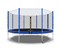 Батут DFC Trampoline Fitness с сеткой 14ft Синий - фото 59811