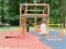 Детская площадка Савушка КУБ-1 (Махагон) с подушками и коконом - фото 68263