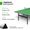 Всепогодный теннисный стол UNIX Line для улицы outdoor 6 мм, зеленый - фото 88134