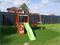 Детская площадка Савушка Тусун 11 с салатовой горкой - фото 88607